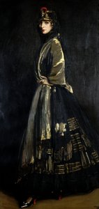 Hassel i svart og gull, 1916 av John Lavery