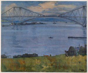 The Forth Bridge, 1914, fra British Artists at the Front, fortsettelse av The Western Front, 1918 av John Lavery