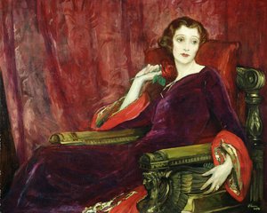Den røde rose, 1923 av John Lavery