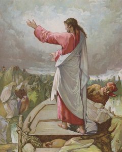 Jesus forkynner fra båten