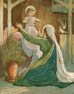 Maria leker med Jesus