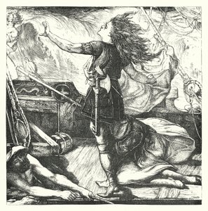 The Death of King Warwolf (gravering) av John Lawson