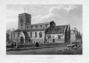 St Giles Church, Oxford, 1834. av John Le Keux