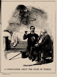 En konsultasjon om staten Tyrkia. Punch, 17. september 1853, 1853. av John Leech