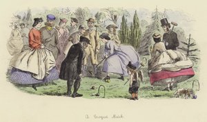 En krokketkamp av John Leech