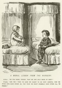 En moralsk leksjon fra barnehagen av John Leech