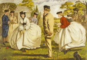 Et fint spill for to eller flere (olje på lerret) av John Leech