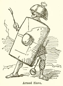 Væpnet slave (gravering) av John Leech
