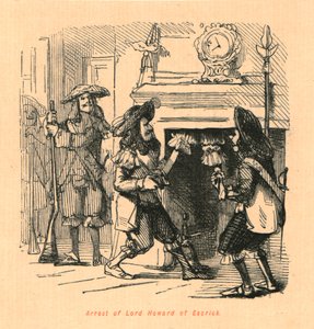 Arrestasjon av Lord Howard av Escrick, 1897. av John Leech