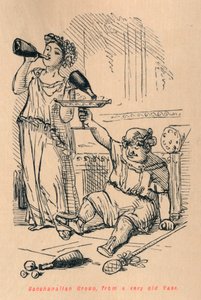 Bacchanalian Group, fra en veldig gammel vase, 1852 av John Leech