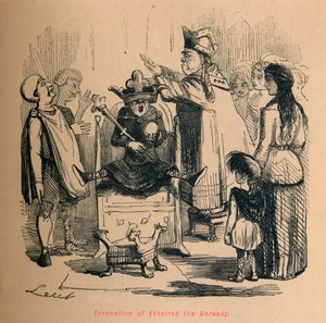 Kroning av Ethelred the Unready, c1860, c1860 av John Leech