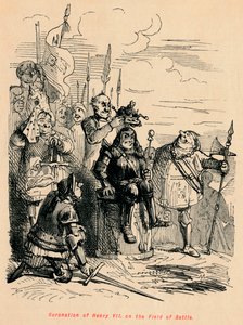 Kroningen av Henry VII på slagmarken, av John Leech