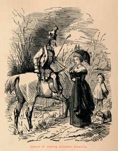Edward IV, møte Elizabeth Woodville, c1860, c1860. av John Leech