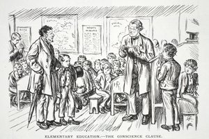 Grunnskoleopplæring - samvittighetsklausulen av John Leech