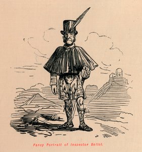 Fancy portrett av inspektør Balioi, c1860, c1860 av John Leech