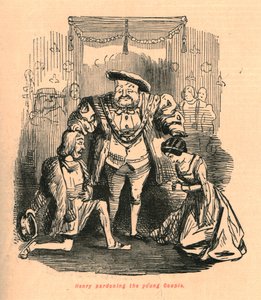 Henry benåder det unge paret, 1897. av John Leech