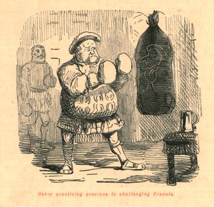 Henry øvde før han utfordret Francis, 1897. av John Leech