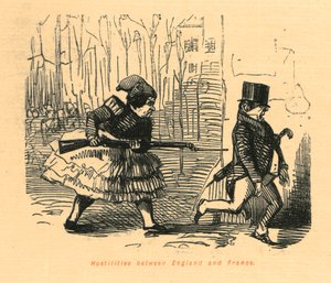 Fiendtligheter mellom England og Frankrike, 1897. av John Leech