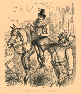 James I på vei til England, 1897. av John Leech