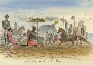 London ved havet, pub.1844 av John Leech