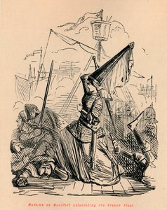 Madame de Montfort forbløffet den franske flåten, c1860, c1860 av John Leech