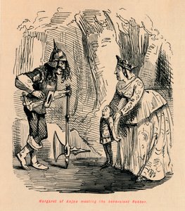 Margaret av Anjou møter den velvillige røveren, av John Leech