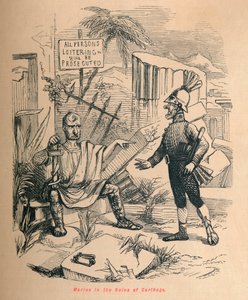 Marius i ruinene av Kartago, 1852 av John Leech
