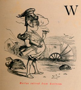Marius trakk seg fra Business, 1852 av John Leech