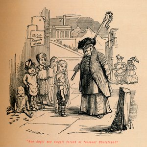 De ville ikke vært engelske, men ville vært engler hvis de hadde vært kristne, c1860, c1860 av John Leech