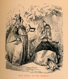 Dronning Eleanor og Fair Rosamond, c1860, c1860 av John Leech