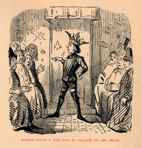 Richard synes det er på høy tid at han styrer sine egne saker, c1860, c1860 av John Leech
