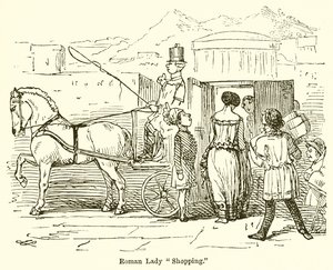 Roman Lady Shopping av John Leech