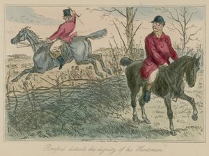 Romford forstyrrer verdigheten til sin Huntsman av John Leech