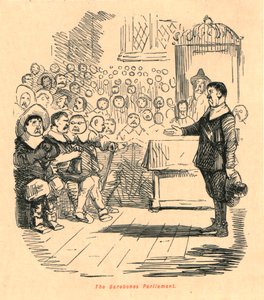 Barebones-parlamentet, 1897. av John Leech