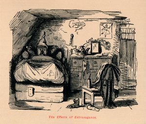 The Effects of Extravagance, c1860, c1860 av John Leech