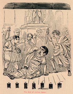 Slutten på Julius Cæsar, 1852 av John Leech