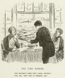 Fiskemiddagen av John Leech
