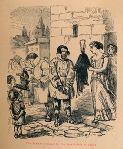 Romerne kledd av innbyggerne i Capua, 1852 av John Leech