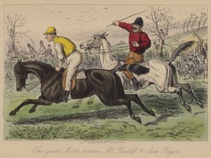 Den flotte kampen mellom Mr Flintoff og Jack Rogers av John Leech