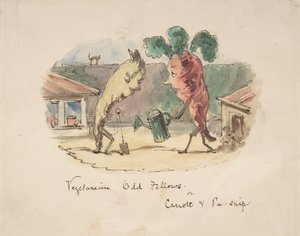 Vegetariske Odd Fellows: eller, Carrott og Pa-Snip, 1837-64. av John Leech