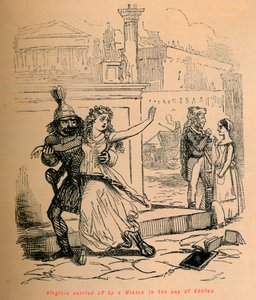 Virginia båret av en Minion i lønnen til Appius, 1852 av John Leech