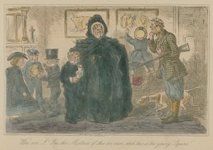 Hvem er jeg! Jeg er elskerinnen til denne tiden - og dette er den unge godseieren av John Leech