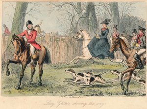 Lucy Glitters viser vei, 1865. Artister: John Leech, Hablot Knight Browne. av John Leech and Hablot Knight Browne