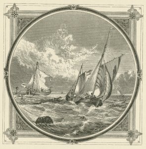Et skip på grunn, er et fyrtårn til sjøs (gravering)