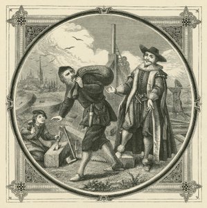 En hel mølle for å male en hakk mais (gravering) av John Leighton