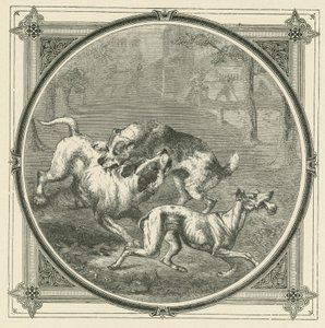 Hundene og beinet (gravering) av John Leighton