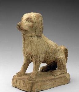 Spaniel, ca. 1870-1880 (steintøy) av John Lewis Stone