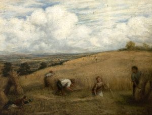 Innhøsting, 1857 av John Linnell
