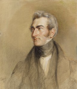 Portrett av Chambers Hall, 1835 av John Linnell