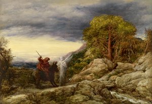 Profeten Bileam og engelen, 1859 (olje på papir, lagt ned på lerret)